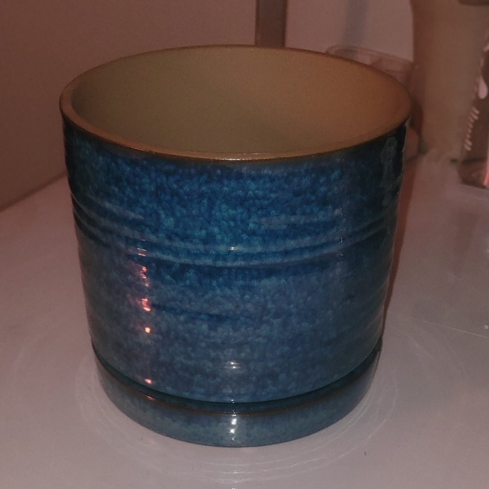 Better Homes And Gardens Blue Ceramic Planter